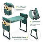 Garden Kneeler And Seat  Foldable Garden Stool Heavy Duty Gardening Bench