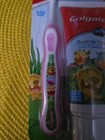 Colgate Baby Toddler Training Toothbrush Fluoride Free Toothpaste Ages 0-2