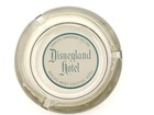 2 Vintage Glass Ashtray Disneyland Hotel Worlds Most Exciting Hotel 1950 s