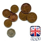 Collection Of British 1993 Elizabeth Ii Coins  33 Years Old 