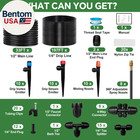 230ft Drip Irrigation System For Garden With 38pcs Adjustable Copper Nozzles   E
