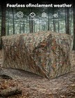 270   See Through Ground Blind For Deer Hunting Blind 4-6 Person Hunting Turkey