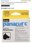 Panacur C 1g Canine Dog Dewormer Fenbendazole 3 Packets New Sealed
