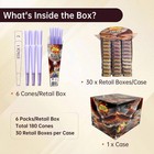 Flavored Pre Rolled Cones   1 1 4 Size   180 Cones In 30 Sealed Retail Boxes    