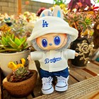 Labubu Dodgers Baseball Sport Romper Bucket Hat Clothes Doll Not Included Ohtani