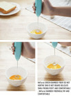 1pc Portable Mini Electric Blender- Ideal For Milk  Coffee  And Cappuccino Cream