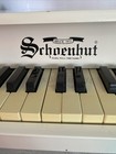Vintage Schoenhut White Wooden Children s Piano 25 Keys  Length  16 5 Inch
