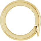 9mm Od 6mm Id 14k Yellow Gold Charm Pearl Shortener Bail Enhancer Pendant Usa