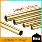 Brass Tube O d 0 8mm 0 9mm 1mm 1 2mm 1 3mm 1 5mm 1 6mm 1 8mm  25mm Length 300mm