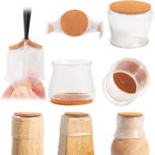 20 36 Pcs Medium Silicone Chair Leg Floor Protectors Transparent Table Feet Caps