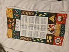 Lot Of 7 Nice Vintage 60s 70s Calendar Linen Tea Towels- See Pics   Rare 