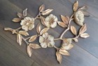 Wall Art Hanging Flowers Syroco Usa  Hollywood Regency Mid Century Vtg