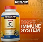Kirkland Vitamin C Tang Orange 500mg  500 Chewable Tabs Each Bottle Pack Of 2