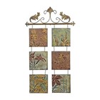  Metal Floral Home Wall Decor Embossed Wall Sculpture With 6 19 l X 7 w