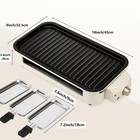 1700w Electric Indoor Griddle  Large Nonstick Cooking Plate  Smokeless Bbq Grill
