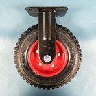 Two Heavy Duty Swivel Caster Wheels 8 X 4 Rubber Tires