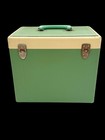 Vintage Singer Featherweight 221k Sewing Machine Green White Celery Case Only
