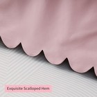 Scallop Edge Crib Skirt 100  Egyptian Cotton 400 Thread Count Crib Skirt Pink