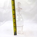 Antique Victorian Cruet Bottle Clear Blown Glass Cut Crystal Stopper