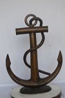 Anchor Bronze Statue - Size  28 l X 11 w X 36 h 
