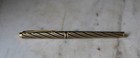 Beautiful Roller Pen Parker 180 Twisted Finish Black   Gold 18 Carats