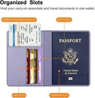 Slim Leather Travel Passport Wallet Holder Rfid Blocking Id Card Case Cover Usa