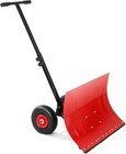 29 w Snow Shovel With Wheels  Heavy Duty Snow Pusher For Driveway   Snow Removal