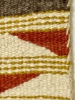 Vintage Hand Woven Navajo Native American Geometric Wool Rug 24 X 41