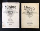 Vintage 1931 Mining In California Lot Of 2   Fold Out Maps Division Of Mines