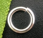 6-8-12 Mm Silver Tone Jump Rings Connectors Jewelry Findings Diy
