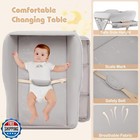 Infans Baby Changing Table With Wheels  Portable Folding Diaper Station Nurse
