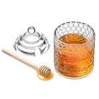  vintage Beehive Honey Pot Jar With Lid   Wooden Dipper  Sweeten Your Moments  