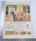 Edison Electric Institute Vintage Print Ad 60s Total Electric Living Mid Century