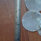 Wood Hanging Mobile W  White Shell Disc Dangles Brown White Decor Any Room