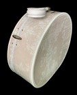 Vtg Marbled Cream White Samsonite Round Hat Box Suitcase 4520 Luggage Train Case