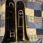 King 606 Bb Tenor Slide Trombone Lacquered Brass 8  Bell Read Description   