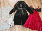 9 Piece Vintage Dress Clothing Lot 1950s 1960s 1980s Gucci Ralph Lauren  