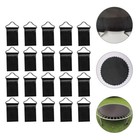  20 Pcs Trampoline Triangle Ring Iron Hook Child Jumping Bed Bungee Buckle Belt