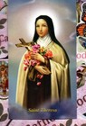 Saint St  Therese  With Prayer To St Theresa - Paperstock Holy Card