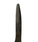 Early Antique Primitive Horn Spoon Carved Signed  1769 Drb  Native American 