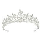 Bridal Rhinestone Vine Tiara Crystal Leaf Wedding Hair Headpiece Accessory 1pc