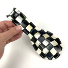 Mackenzie Childs Enameled Metal Spoon Rest Courtly Check