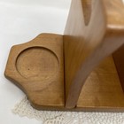Vintage Milbern Wooden Napkin Salt   Pepper Holder Taiwan Republic Of China