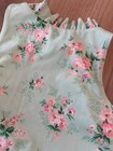 Janie   Jack Girls Floral Mint Green Sleeveless One-piece Swimsuit Size 18