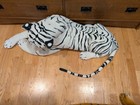 Jumbo Melissa And Doug White Bengal Tiger Plush Stuffed Animal Realistic