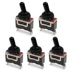 5pcs Toggle Switch 12v 25a Spst 2 Pin On off Latching Waterproof For Car Marine