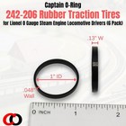 242-206 Replacement Tires For Lionel O Gauge Steam Locomotive  6 Pack
