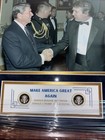 Donald J Trump   Ronald Reagan Facsimili Autograph Custom Framed 16-20 Collage