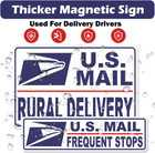 4 Pack Reflective Mail Delivery Driver Car Magnets Rural Delivery Carrier Magnet