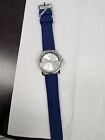 Movado Silver Dial Blue Rubber Strap 43mm Man s Quartz Watch